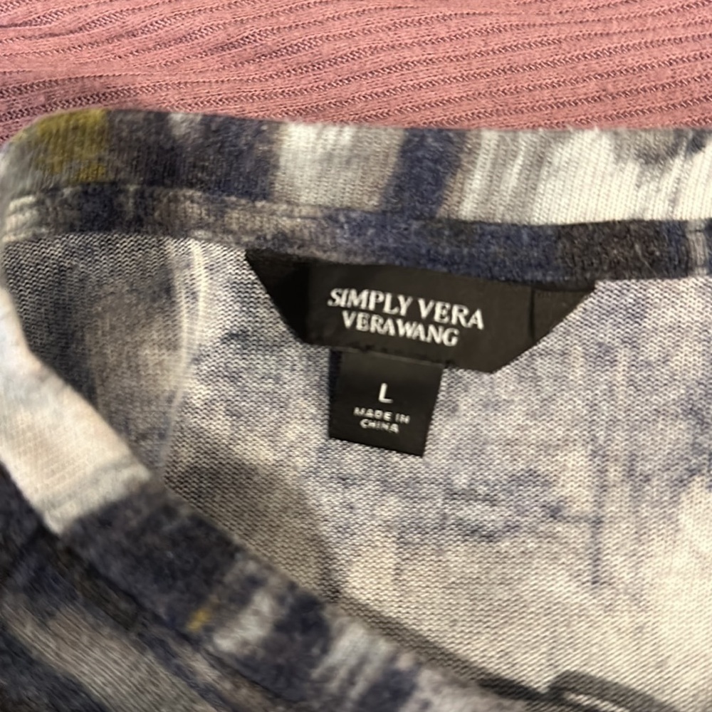 Simple Vera Verawang long sleeve size large women’s - Picture 5 of 6